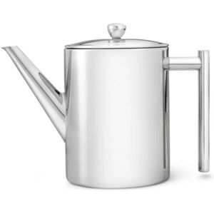 Bredemeijer 6151MS Teapot - Double-walled 1.2L Stainless Steel - Modern Design Bredemeijer 6151MS Teapot - Double-walled 1.2L Stainless Steel - Modern Design