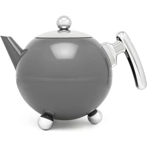 Bredemeijer Duet Bella Ronde Stainless Steel Teapot 1200ml - Grey Bredemeijer Duet Bella Ronde Stainless Steel Teapot 1200ml - Grey