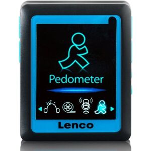 Lenco Podo-152 Lecteur MP4 - Podomètre, 4 GB, Noir, Bleu - Publicité Lenco Podo-152 Lecteur MP4 - Podomètre, 4 GB, Noir, Bleu - Publicité