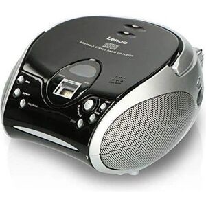 Lenco SCD-24 Portable Radio CD Player - Black, Silver Lenco SCD-24 Portable Radio CD Player - Black, Silver