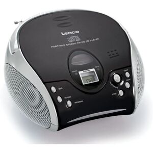 Lenco SCD-24 Radio portátil y reproductor de CD - Negro, Plata Lenco SCD-24 Radio portátil y reproductor de CD - Negro, Plata