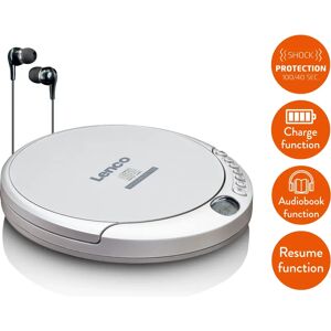 Lenco Portable CD Player - Shock Protection - Supports MP3 & CD-RW Lenco Portable CD Player - Shock Protection - Supports MP3 & CD-RW