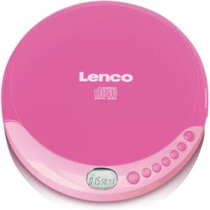 Lenco Portable CD Player - Pink - CD-011 Lenco Portable CD Player - Pink - CD-011