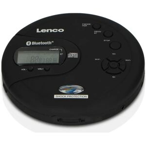 Lenco CD-300BK - Lecteur MP3 portable Bluetooth avec protection anti-choc - Noir - Publicité Lenco CD-300BK - Lecteur MP3 portable Bluetooth avec protection anti-choc - Noir - Publicité