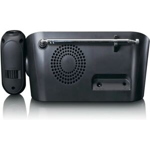 Lenco CR-615BK Radio Clock - Dual Alarm, Projection, Black Lenco CR-615BK Radio Clock - Dual Alarm, Projection, Black