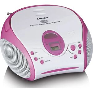 Lenco SCD-24PK Kids Portable Pink - Boombox Lenco SCD-24PK Kids Portable Pink - Boombox