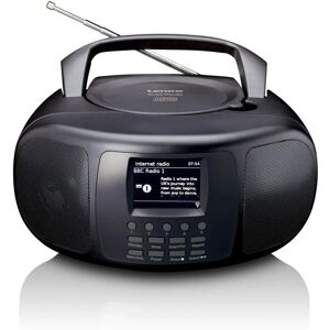 Kannettava internet-radio CD, Bluetooth, DAB/FM ja LCD-näytöllä Kannettava internet-radio CD, Bluetooth, DAB/FM ja LCD-näytöllä