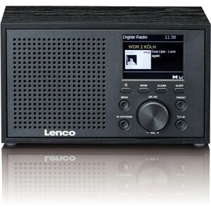 Lenco DAR-017BK Compact Bluetooth Radio - DAB FM Wooden Case Lenco DAR-017BK Compact Bluetooth Radio - DAB FM Wooden Case