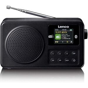 Lenco Portable DAB+/FM Radio with Bluetooth and Telescopic Antenna - Radio Lenco Portable DAB+/FM Radio with Bluetooth and Telescopic Antenna - Radio