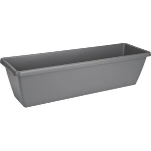 Elho Large Grey Rectangular Outdoor Planter - 20L Elho Large Grey Rectangular Outdoor Planter - 20L