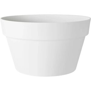 Elho Witte Plastic Bloempot - 35cm Stedelijk Ontwerp Elho Witte Plastic Bloempot - 35cm Stedelijk Ontwerp