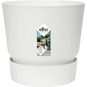 Elho Greenville White Circular Plant Flower Pot - Flowerpot Elho Greenville White Circular Plant Flower Pot - Flowerpot