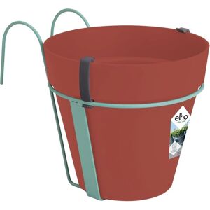 Elho Recycled Plastic Balcony Flower Pot with Support - 3L Terracotta Elho Recycled Plastic Balcony Flower Pot with Support - 3L Terracotta