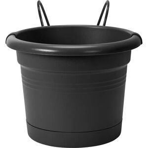 Elho Black Metal Flowerpot - Flowerpot Elho Black Metal Flowerpot - Flowerpot