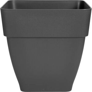 Elho Recycled Plastic Anthracite Square Flower Pot Elho Recycled Plastic Anthracite Square Flower Pot