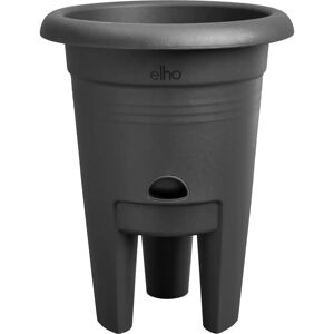 elho Schwarzer Kunststoff-Blumentopf - 33cm runder Pflanzkübel elho Schwarzer Kunststoff-Blumentopf - 33cm runder Pflanzkübel