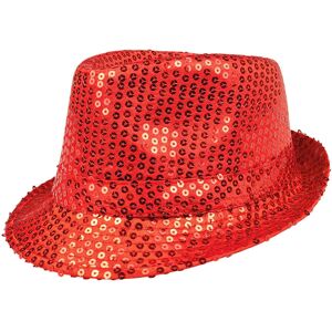 Chapeau Borsalino à Sequins Rouges - Accessoire Déguisement - Publicité Chapeau Borsalino à Sequins Rouges - Accessoire Déguisement - Publicité