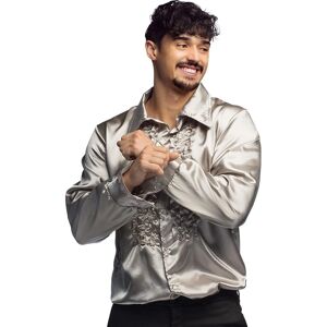 My Other Me Men's Silver Disco Shirt XXL - Shirt My Other Me Men's Silver Disco Shirt XXL - Shirt