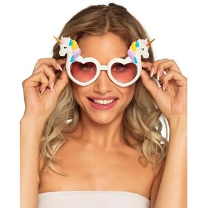 My Other Me White Heart Glasses - Unicorn Adults My Other Me White Heart Glasses - Unicorn Adults