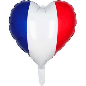 Ballon en aluminium France Coeur - Rouge, Bleu, Blanc - Publicité Ballon en aluminium France Coeur - Rouge, Bleu, Blanc - Publicité