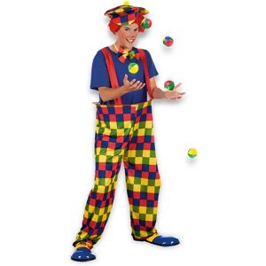 Boland 83826 Adult Multicolored Clown Costume - Costume Boland 83826 Adult Multicolored Clown Costume - Costume
