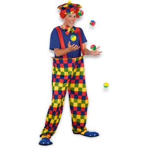 Boland 83826 Adult Multicolored Clown Costume - Costume Boland 83826 Adult Multicolored Clown Costume - Costume