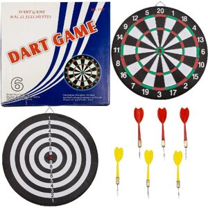 Van der Meulen 2005907 Darten - Dubbelzijdig Dartbord met 6 Darts Van der Meulen 2005907 Darten - Dubbelzijdig Dartbord met 6 Darts