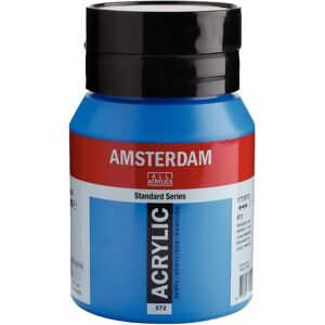 Royal Talens Amsterdam Standard Series Cyan Acrylic Paint - 500ml Royal Talens Amsterdam Standard Series Cyan Acrylic Paint - 500ml