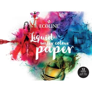 Talens Ecoline kunstpapier - 12 vellen, 24x32cm, wit Talens Ecoline kunstpapier - 12 vellen, 24x32cm, wit