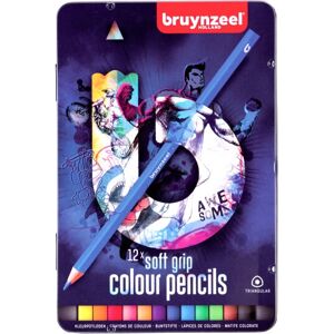 Crayon de couleur Bruynzeel 60212001 Bleu - 12 pcs - Publicité Crayon de couleur Bruynzeel 60212001 Bleu - 12 pcs - Publicité