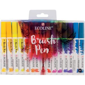 Ensemble de 30 feutres aquarelle à base de colorants Royal Talens Ecoline - Publicité Ensemble de 30 feutres aquarelle à base de colorants Royal Talens Ecoline - Publicité