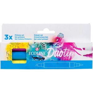 Set de 3 Marqueurs Ecoline Duotip Cyan Magenta Jaune - Marqueurs - Publicité Set de 3 Marqueurs Ecoline Duotip Cyan Magenta Jaune - Marqueurs - Publicité
