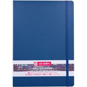 Talens 9314233M Carnet de croquis - Grain Fin, 160 pages, Bleu - Publicité Talens 9314233M Carnet de croquis - Grain Fin, 160 pages, Bleu - Publicité