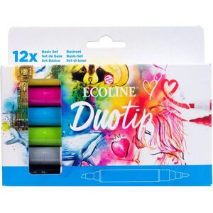 Stylos Ecoline Duotip - Multicolore - Pointe Fine & Biseautée - Publicité Stylos Ecoline Duotip - Multicolore - Pointe Fine & Biseautée - Publicité