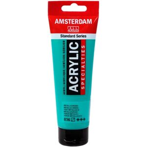 Peinture acrylique AMSTERDAM - Vert Métallique - 836 - Qualité artistique - Publicité Peinture acrylique AMSTERDAM - Vert Métallique - 836 - Qualité artistique - Publicité