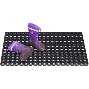 Hamat Fußmatte Offene Ringe Gummi Schwarz L500xB800xS22mm - Türmatte Hamat Fußmatte Offene Ringe Gummi Schwarz L500xB800xS22mm - Türmatte
