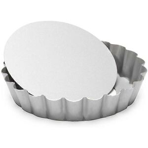Stampo mini quiche Silver-top di Patisse con fondo rimovibile Stampo mini quiche Silver-top di Patisse con fondo rimovibile