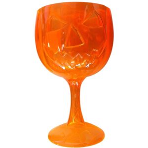 JADEO Orange Halloween Pumpkin Glass - Smiling Pumpkin JADEO Orange Halloween Pumpkin Glass - Smiling Pumpkin
