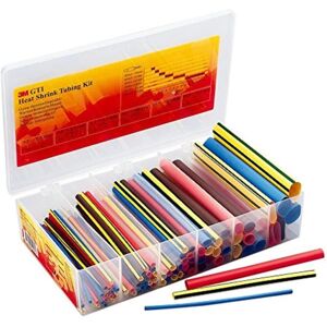 Set de Mangueras Termocontraíbles 3M - 104 piezas, relación 2:1 Set de Mangueras Termocontraíbles 3M - 104 piezas, relación 2:1