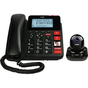 Fysic FX3960 - Téléphone fixe avec bouton d'urgence SOS sans fil - Noir - Publicité Fysic FX3960 - Téléphone fixe avec bouton d'urgence SOS sans fil - Noir - Publicité