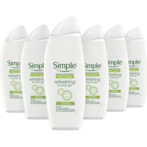 Simple Brand Model - Sensitive Skin Refreshing Shower Gel - 6 Pack Simple Brand Model - Sensitive Skin Refreshing Shower Gel - 6 Pack