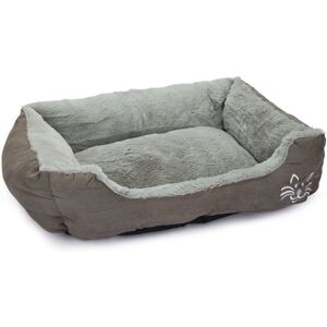 Beeztees Beeztee Lit pour Chat - Gris - 48x37x18 cm Beeztees Beeztee Lit pour Chat - Gris - 48x37x18 cm
