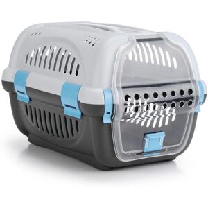 Beeztees Beeztees Rhino Transporteur - Gris/Bleu - 51x34,5x33 cm - Publicité Beeztees Beeztees Rhino Transporteur - Gris/Bleu - 51x34,5x33 cm - Publicité