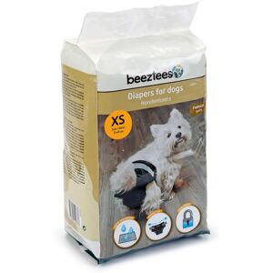Beeztees XS Dog Diapers - Incontinence & Post-Surgery - Black Beeztees XS Dog Diapers - Incontinence & Post-Surgery - Black