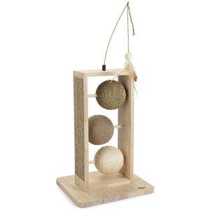 Lotte 409145 Griffoir pour chats en bois et jute - Publicité Lotte 409145 Griffoir pour chats en bois et jute - Publicité