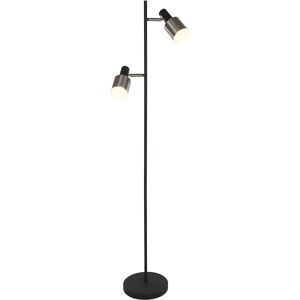 Sienna Lighting Fjorgard Staande Lamp - Zwart - Metaal - E27 - 2 Lampen - 155cm - IP20 Sienna Lighting Fjorgard Staande Lamp - Zwart - Metaal - E27 - 2 Lampen - 155cm - IP20