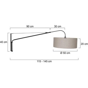 Sienna Lighting Sienna Lámpara de Pared Elegante con Pantalla Negro Mate - Lámpara de Pared Sienna Lighting Sienna Lámpara de Pared Elegante con Pantalla Negro Mate - Lámpara de Pared