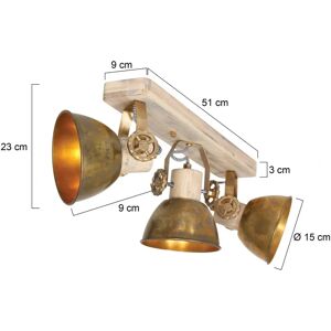 Sienna Lighting Sienna Gearwood Spotlight Bar Industrielles - Leuchte Sienna Lighting Sienna Gearwood Spotlight Bar Industrielles - Leuchte