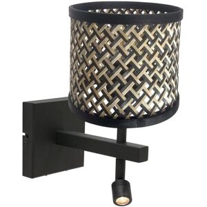 Steinhauer - Lámpara de pared Stang - Negro - 3701ZW - Natural - Lámpara de pared Steinhauer - Lámpara de pared Stang - Negro - 3701ZW - Natural - Lámpara de pared