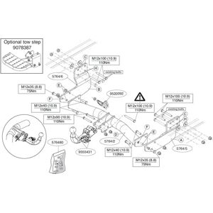 Enganche de remolque BRINK - Para Ford Transit y Tourneo - 2800kg Enganche de remolque BRINK - Para Ford Transit y Tourneo - 2800kg